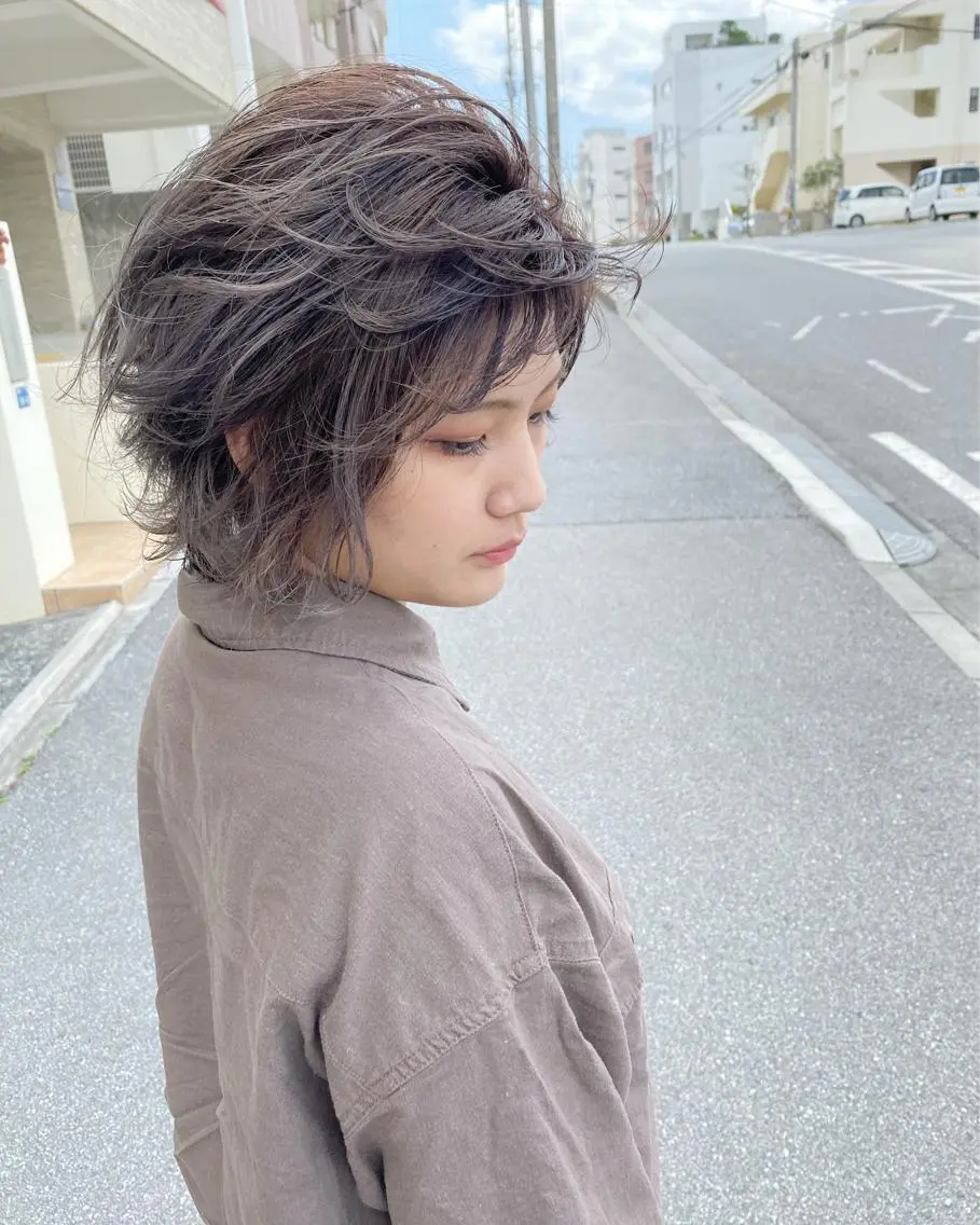 ショート カラー グラデーションカラー カット ヘアカラー grand juteのヘアスタイル