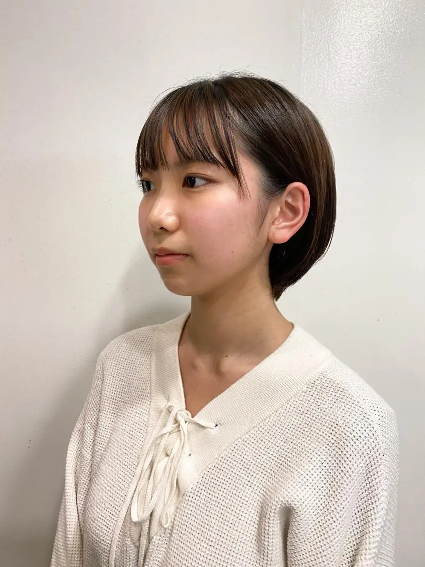 ショート ショートボブ ボブ ショートヘア 小顔カット パーマ / ボブ /ショート 谷口 陸のヘアスタイル