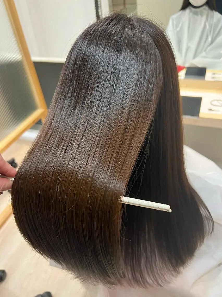 ロング カラー トリートメント 外国人対応 佐久間のヘアスタイル