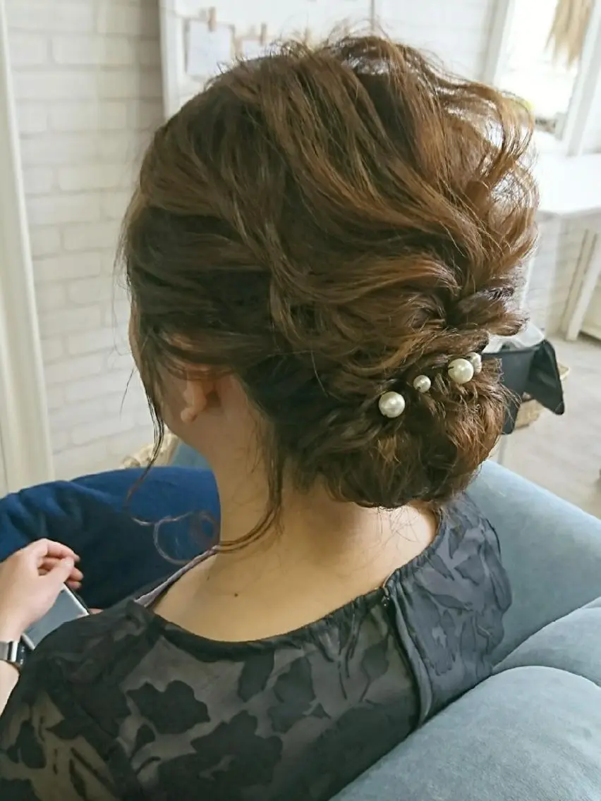 セミロング ヘアアレンジ ヘアセット 植田 真理のエステ・リラクイメージ