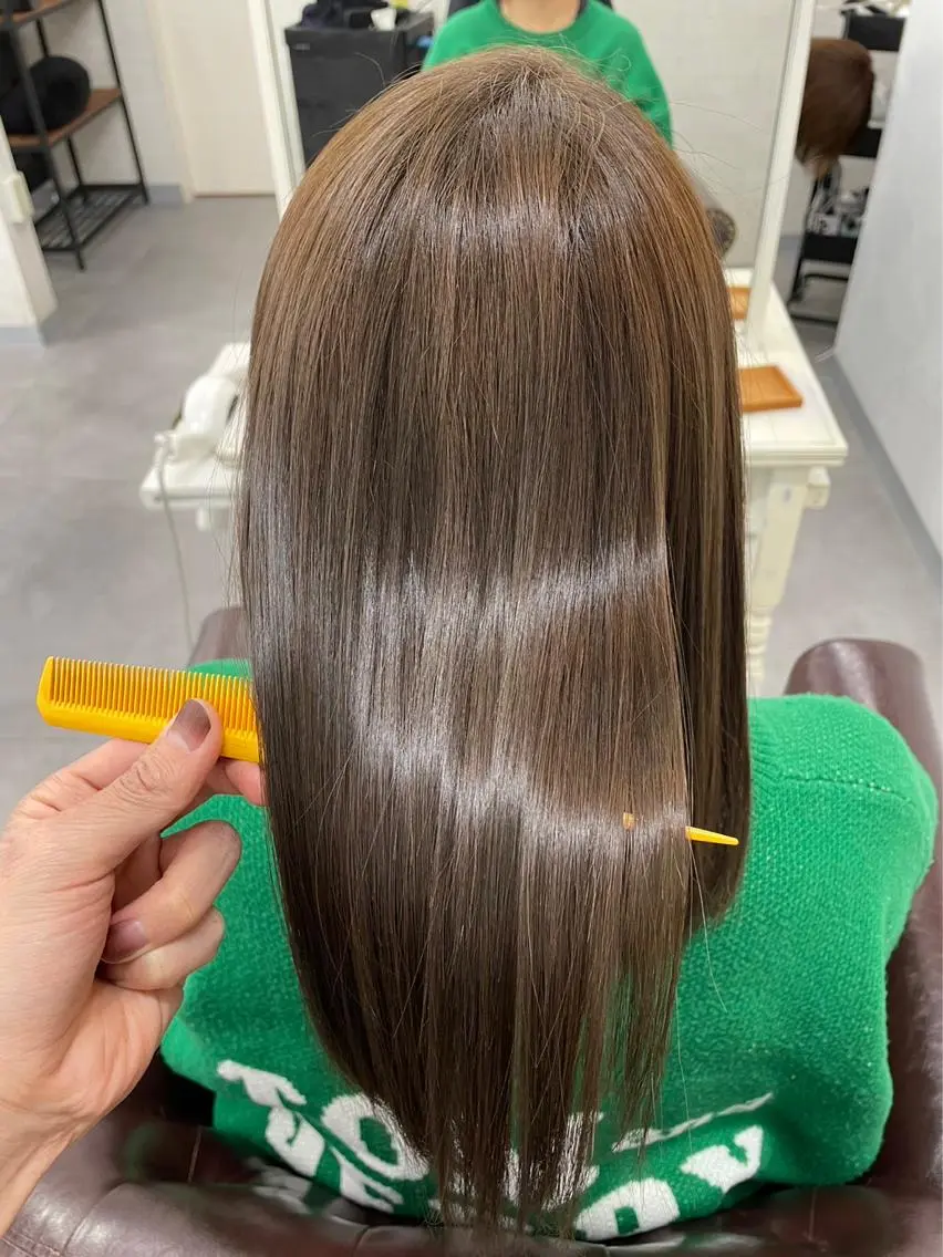 ロング トリートメント ババ リョウゴのヘアスタイル