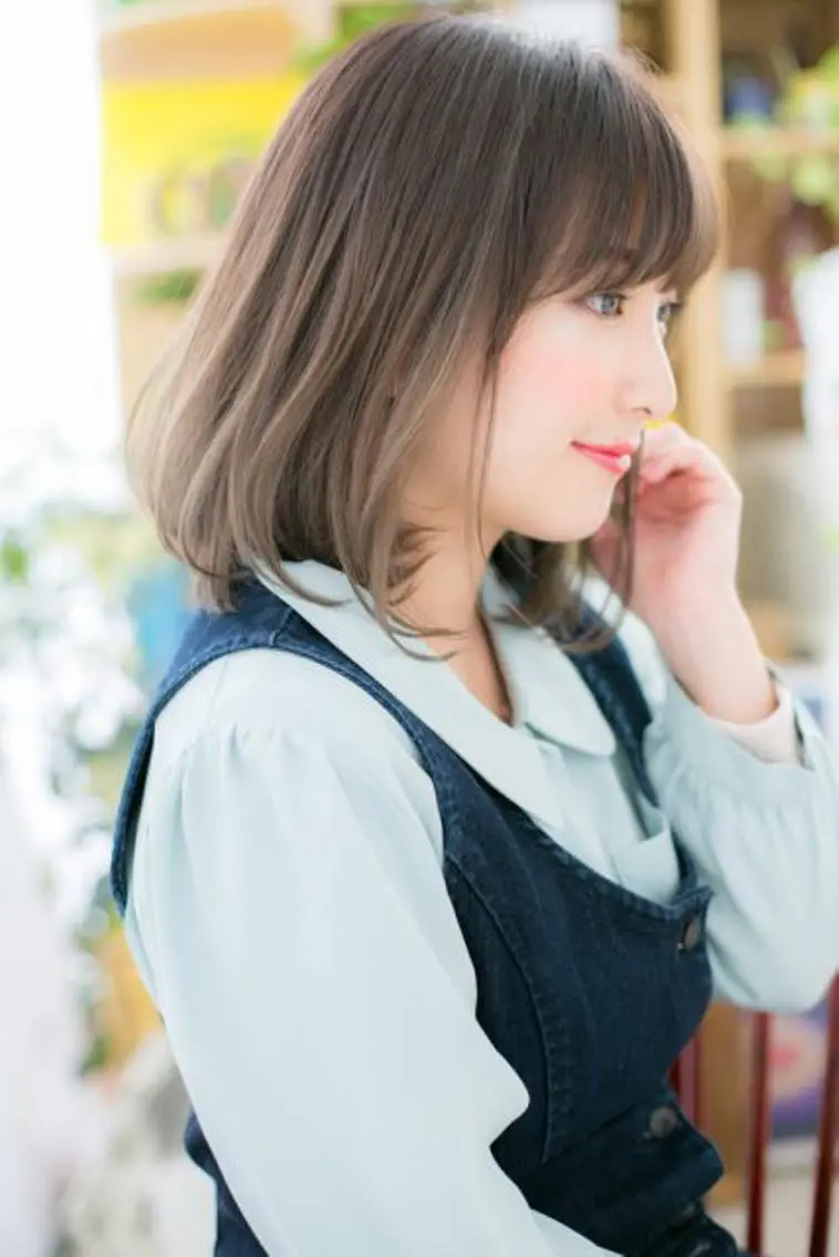 ミディアム カラー カット ヘアカラー トリートメント ヘッドスパ 🍀鶴貝 幸哉🍀のヘアスタイル