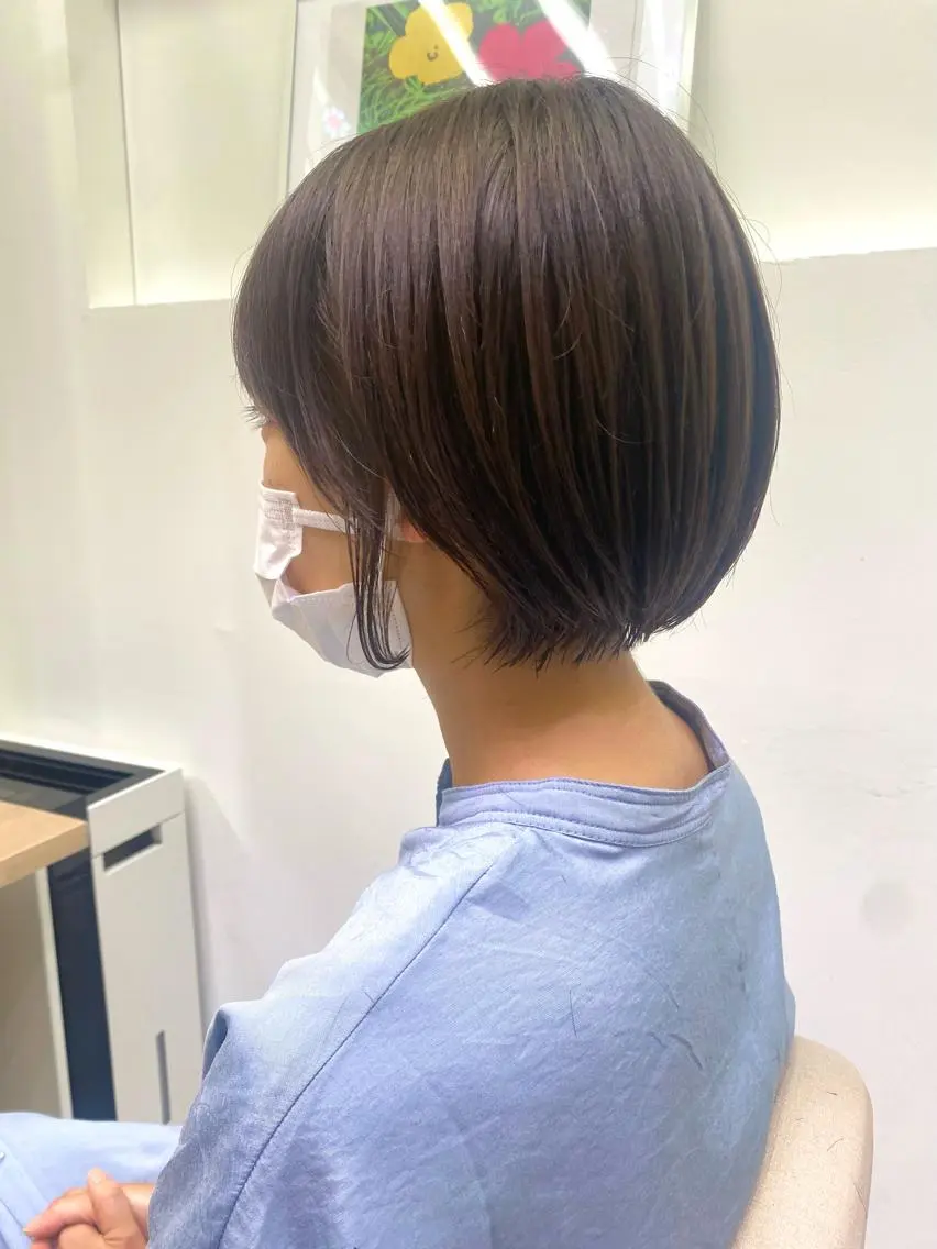 ショート カラー カット ヘアカラー トリートメント 安永 涼のヘアスタイル