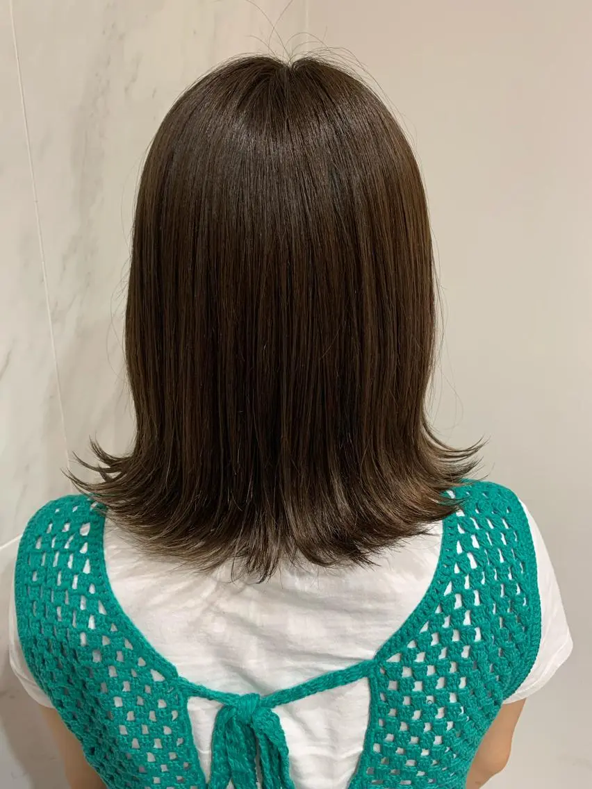 ミディアム カラー チバ タクミのヘアスタイル