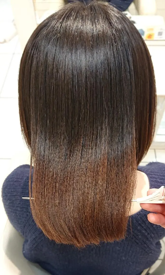 ミディアム 縮毛矯正 高橋 佑のヘアスタイル
