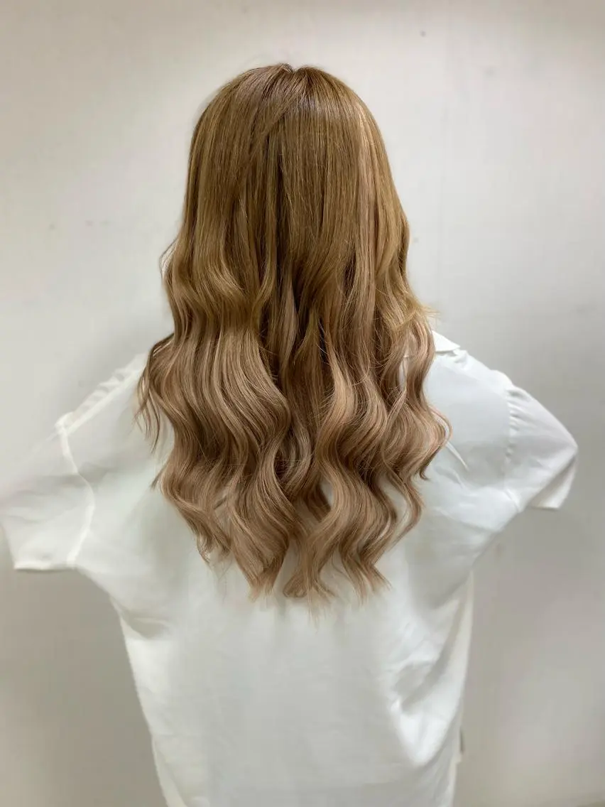 セミロング カラー パーマ ヘアアレンジ メンズ キッズ ネイル マツエク・マツパ アイブロウ 🧡可愛い色落ち🧡 ハイトーン特化🧡のヘアスタイル