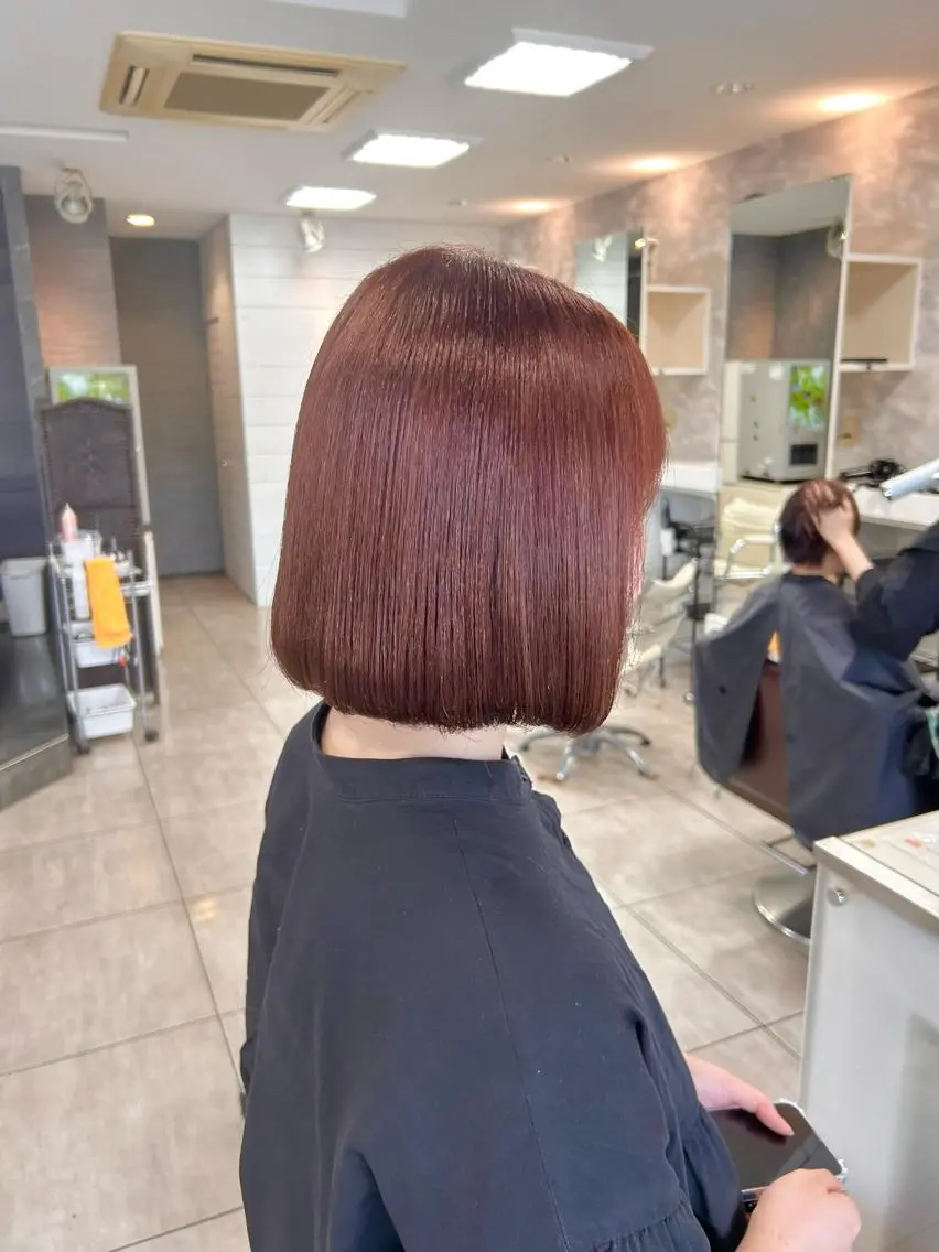 ミディアム カット ヘアカラー 🫧艶髪カラー🫧 森本くるみのヘアスタイル