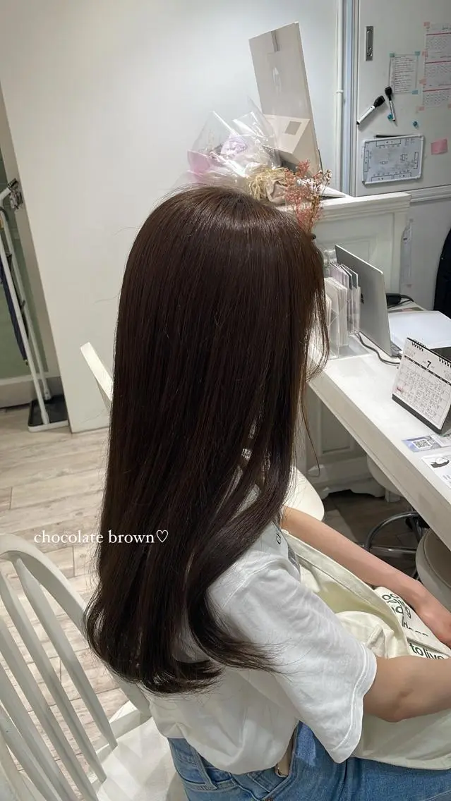 ロング ヘアカラー トリートメント Himawari♡ 柔らかいカラーのヘアスタイル