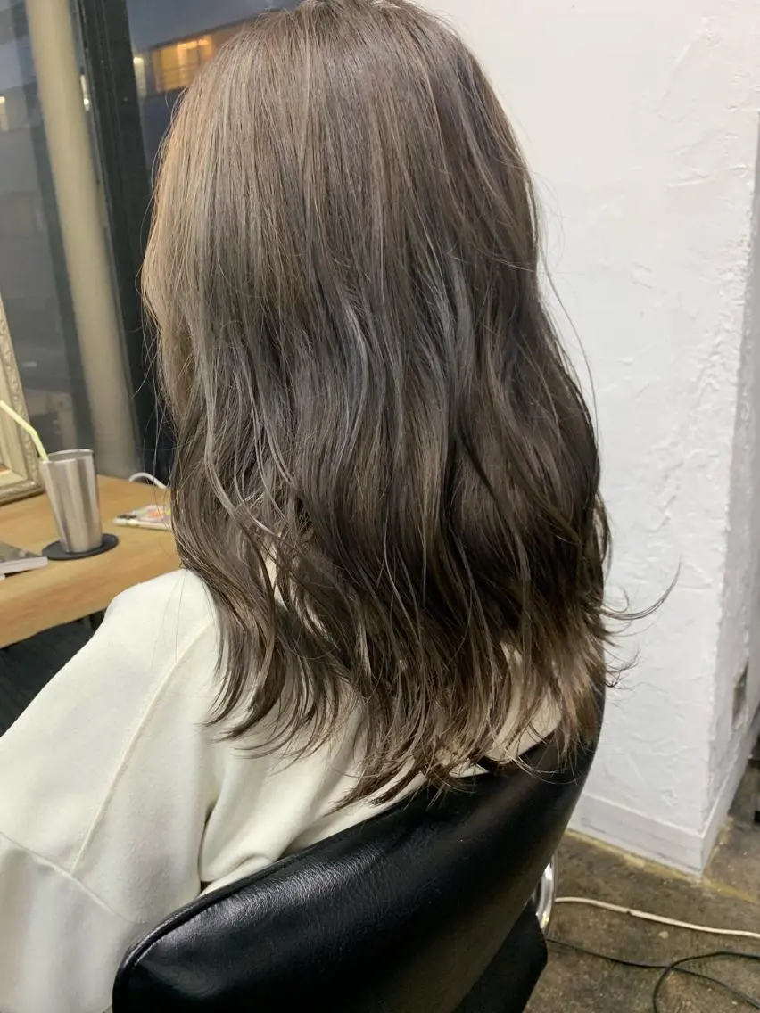 セミロング カラー メンズパーマ メンズ特化ryoのヘアスタイル