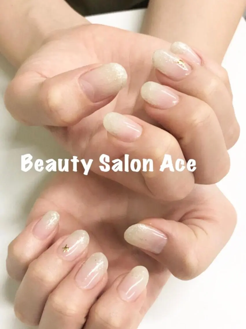 ネイル グラデーション ラメ(グリッター) ラメグラデーション 池袋フィルイン Ace♡Nailのネイルデザイン