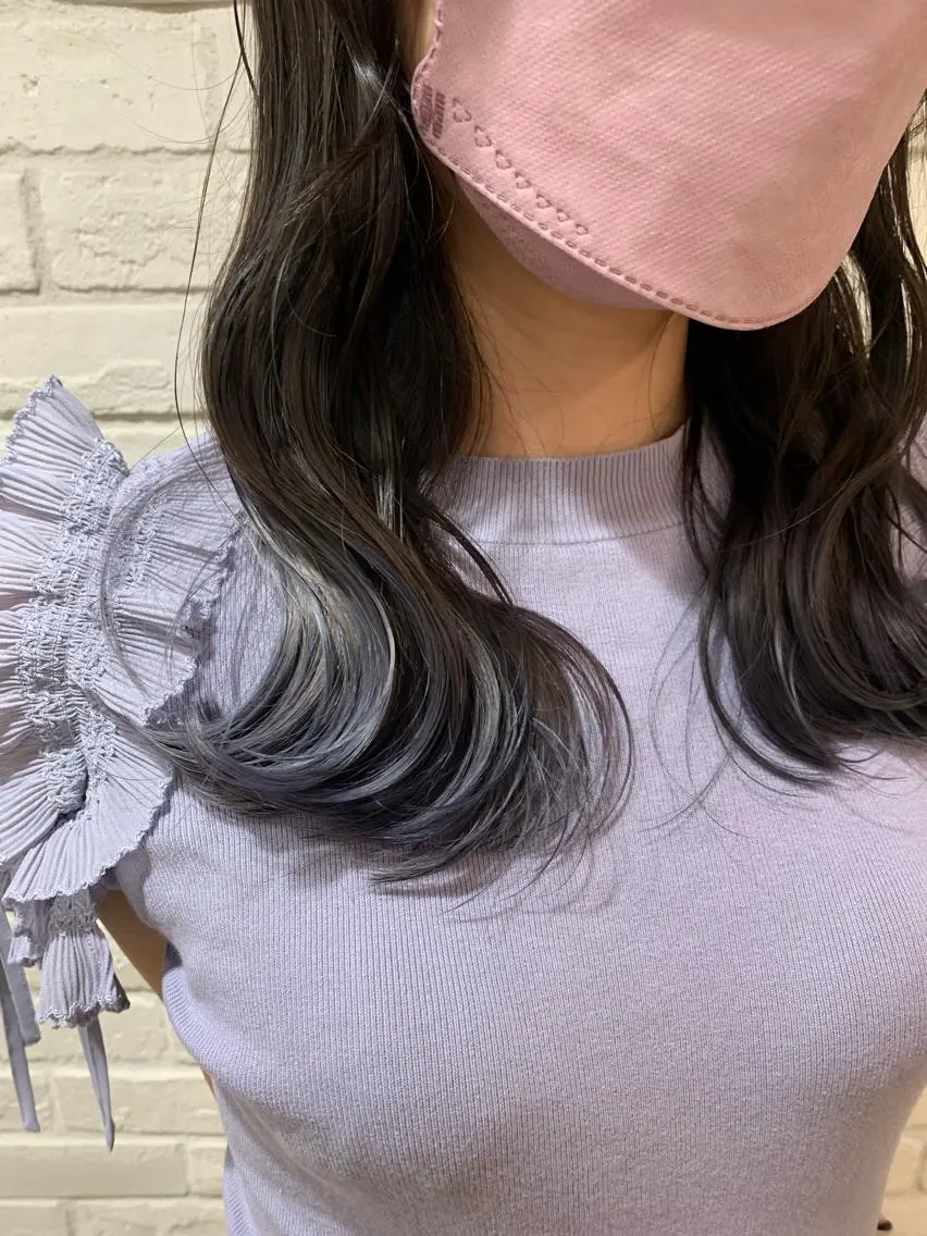 ロング カラー ヘアアレンジ グラデーションカラー 🐝岡本 柚葉🐝のヘアスタイル