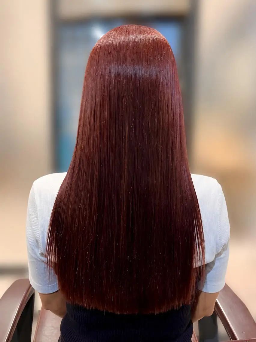 ロング 縮毛矯正 縮毛矯正/ブリーチ Shoのヘアスタイル