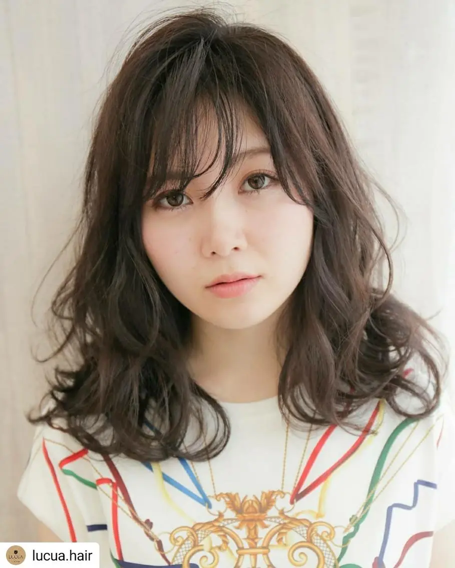 ミディアム カット 横山 広樹のヘアスタイル