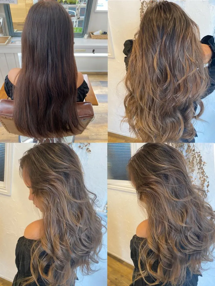 ロング カラー パーマ ヘアアレンジ メンズ ネイル 豊橋美容院 ソンリエのヘアスタイル