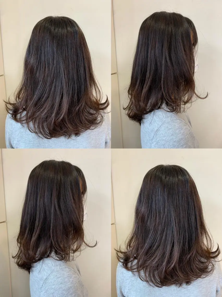 ミディアム カラー 髪質改善・縮毛矯正 特化・ユウシンのヘアスタイル