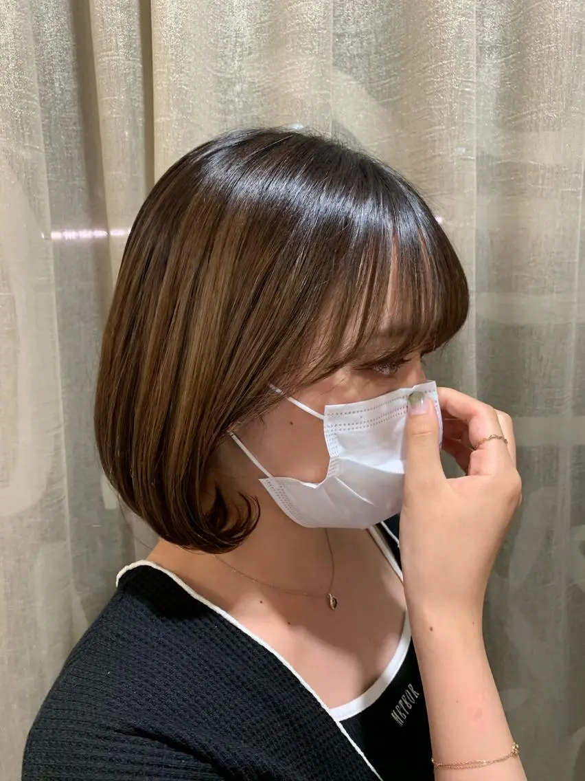 ミディアム トリートメント 似合わせカット 小林愛奈のヘアスタイル