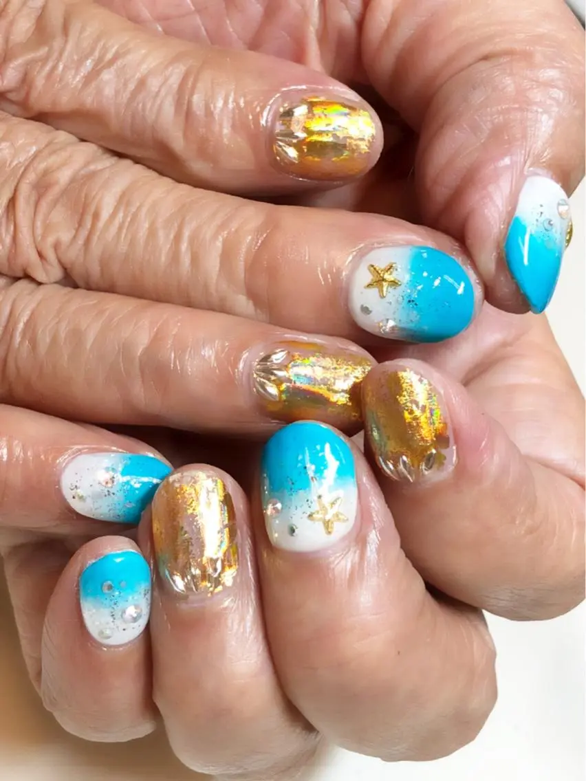 ネイル ジェルネイル グラデーション KIREIE NAILSのネイルデザイン