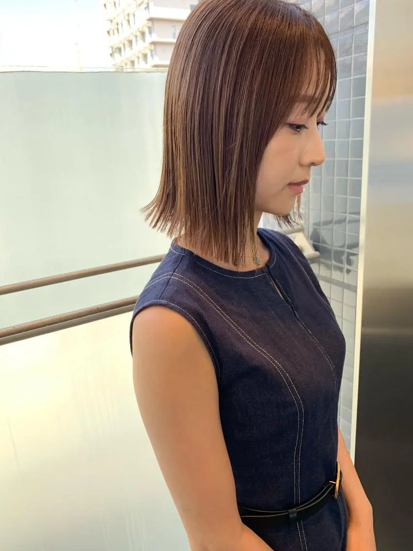 ショート カラー 切りっぱなしボブ ボブ 髪質改善サロン ARCHE野瀬冬馬のヘアスタイル