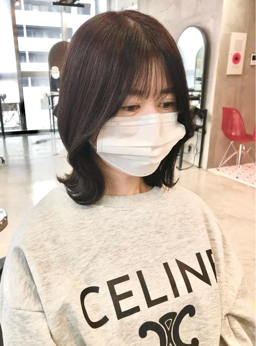 ミディアム カット 大友 正晴のヘアスタイル