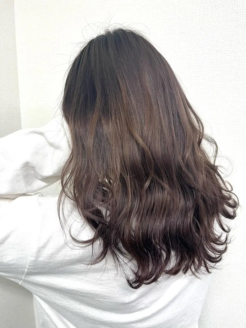 ロング カラー 韓国風透明感カラー 💎YUI💎のヘアスタイル