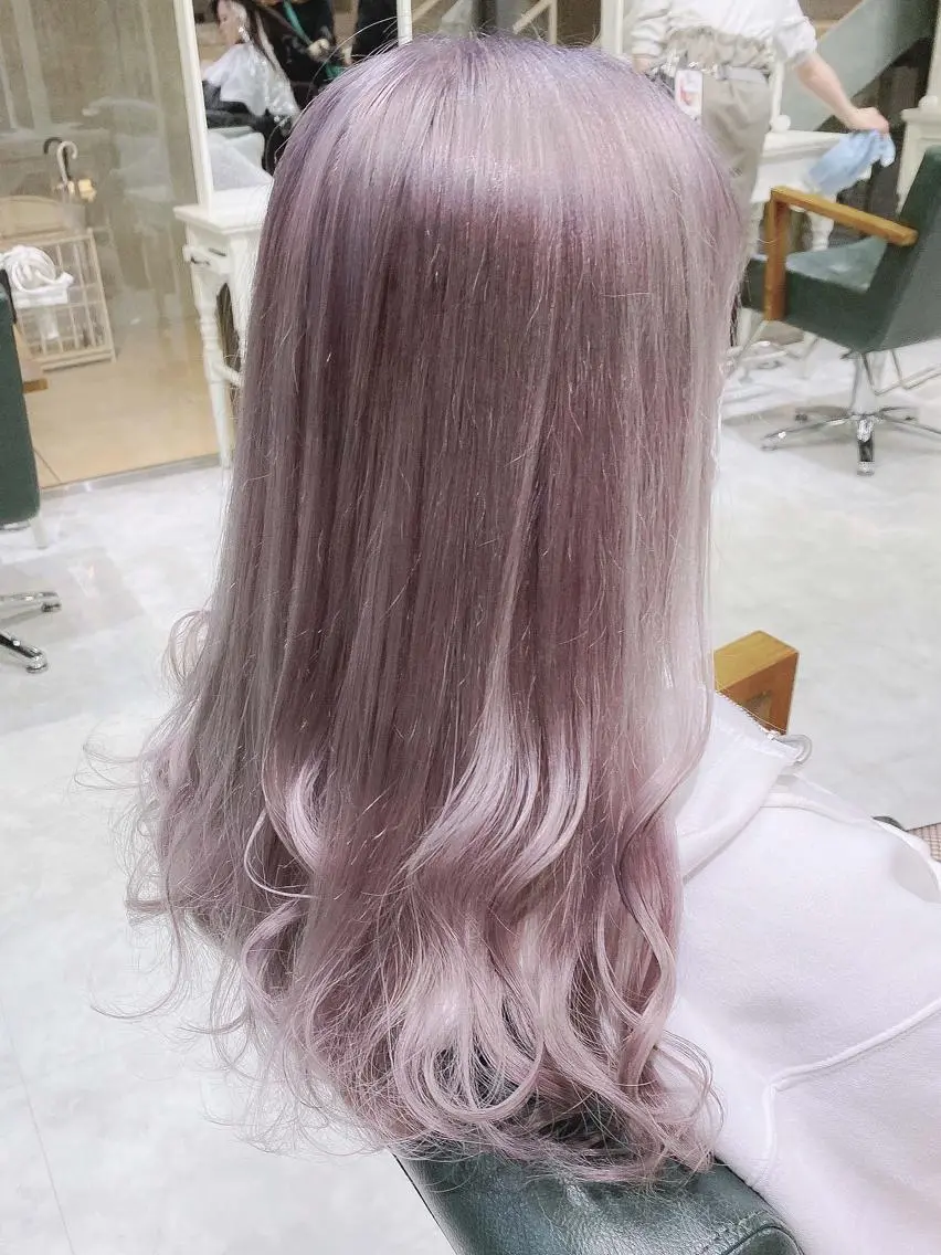 ロング カラー ヘアアレンジ ブリーチ ケアブリーチ 透明感カラー デザインカラー ハイトーンカラー Days 透明感カラーのヘアスタイル