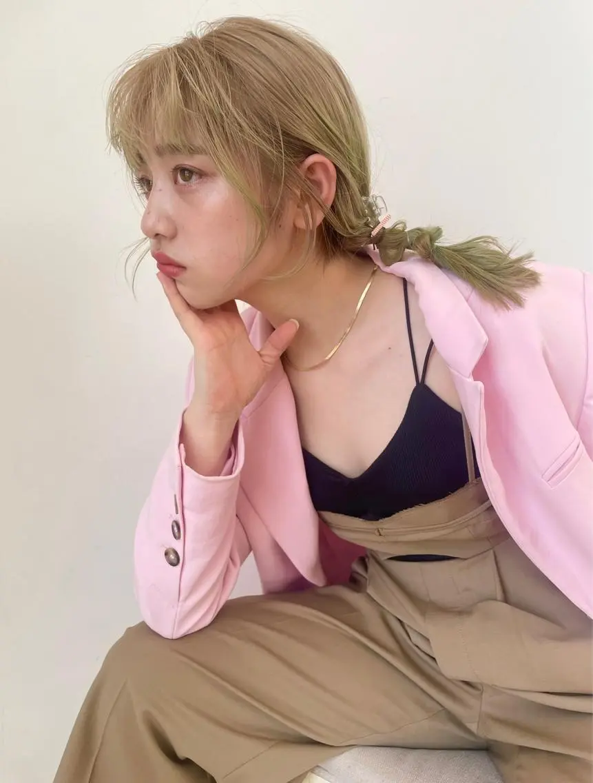 ヘアアレンジ 河西 彩香/ブリーチカラーのヘアスタイル