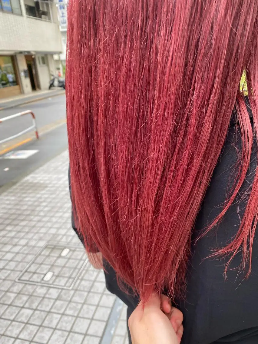 ロング カラー ブリーチ ピンクカラー Riganuts王子 Hayato✂︎のヘアスタイル