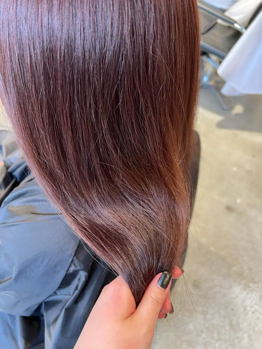 ロング カラー ブリーチ ブリーチなしカラー ピンクカラー オタク特化美容師💟 チバコナツのヘアスタイル