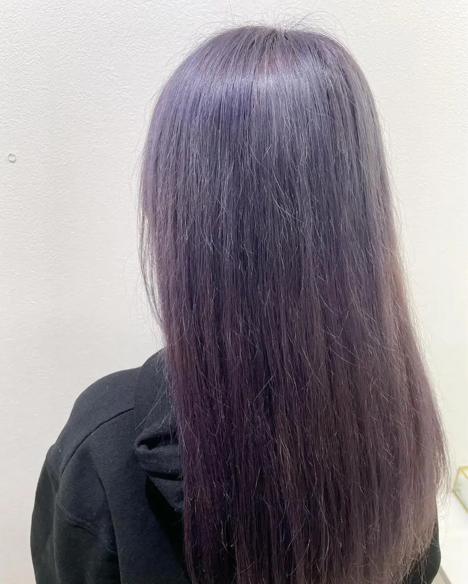 ロング カラー 渡部凌我 小顔ウルフ ハイトーンカラーのヘアスタイル