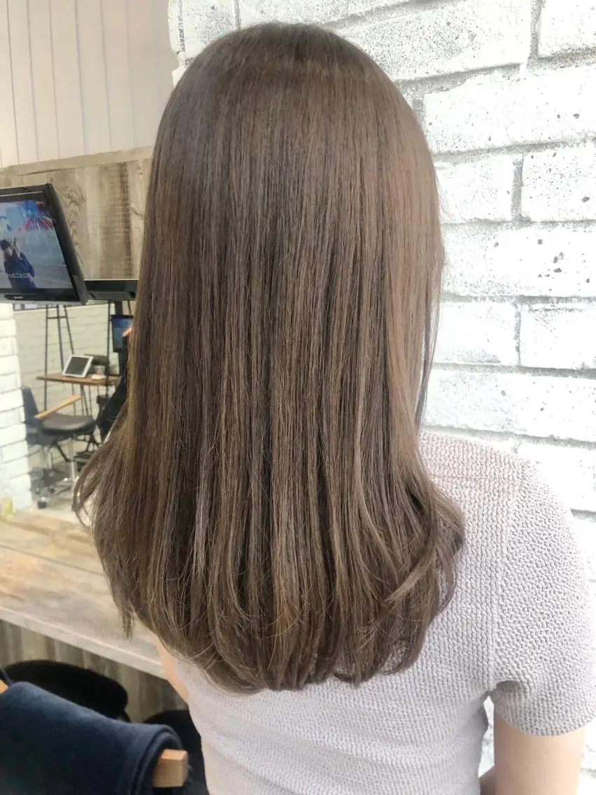 セミロング カラー アディクシーカラー ベージュカラー ヘアカラー トリートメント 🌿ニュアンス/髪質 改善🌿Fukudaのヘアスタイル