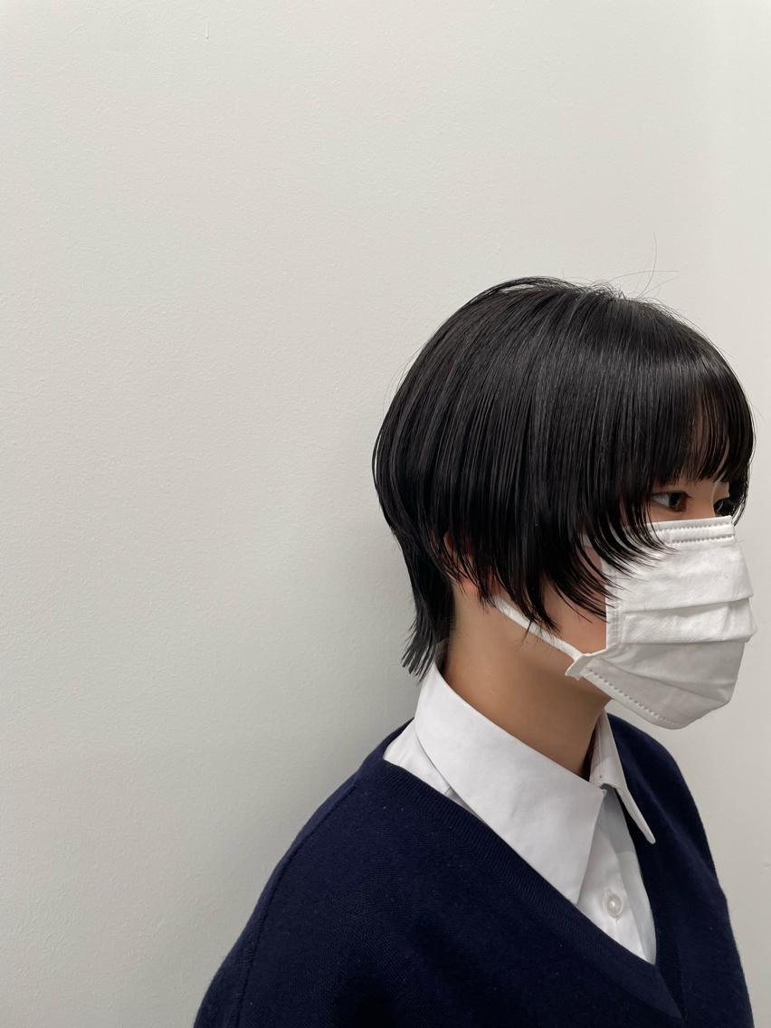 ショート カット 阿部 智子のヘアスタイル