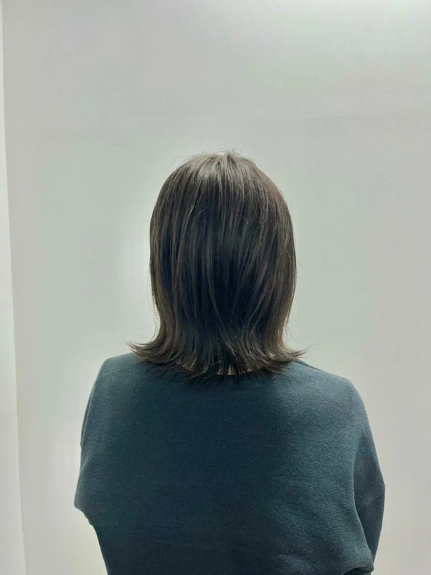 ミディアム カラー 中村 靖彬のヘアスタイル