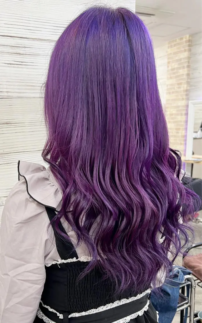 セミロング カラー ヘアアレンジ ヘアカラー トリートメント 枝毛カット&髪質改善 満足NO.1岡しゃんのヘアスタイル