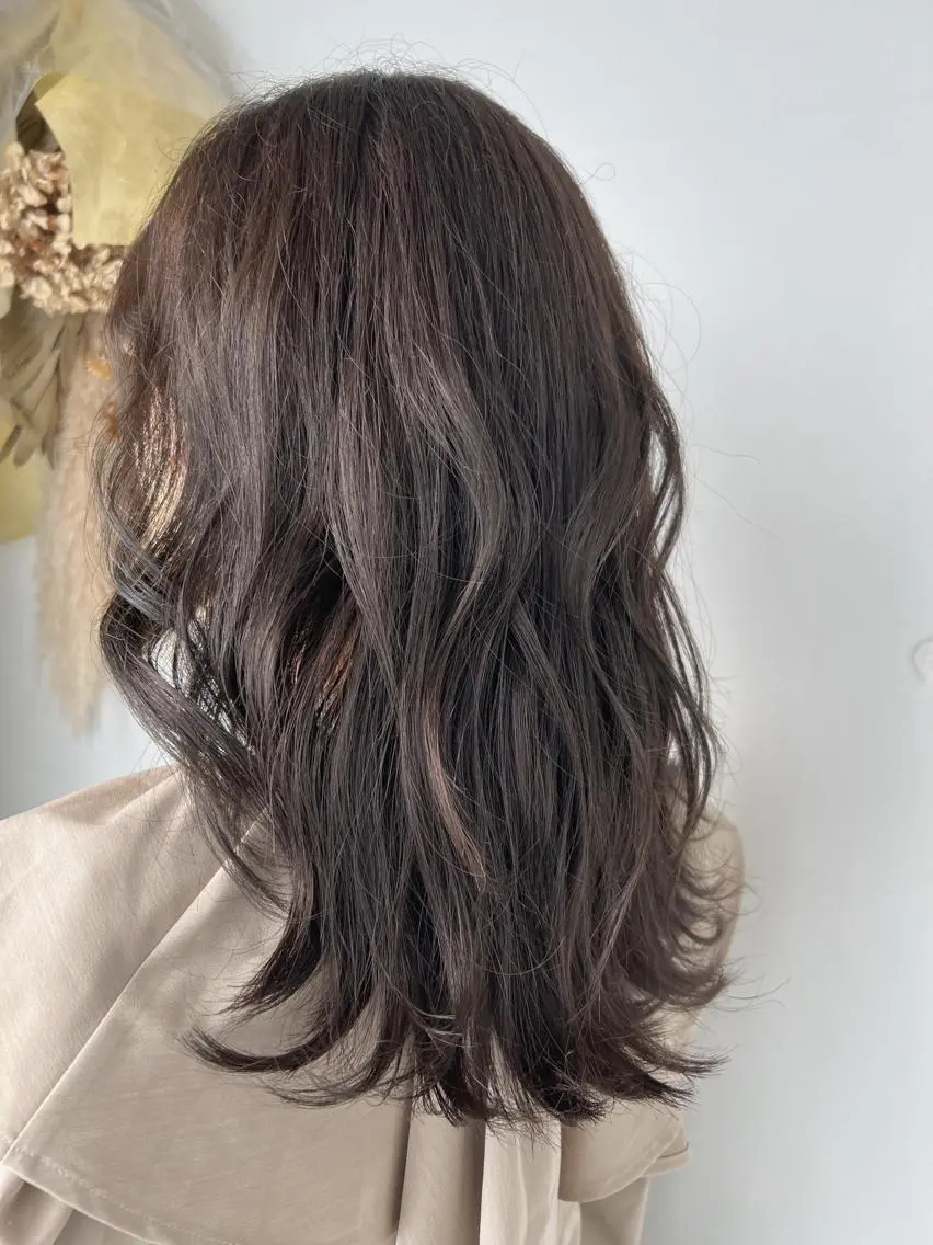 ロング カラー グレージュ 後藤 卓哉のヘアスタイル
