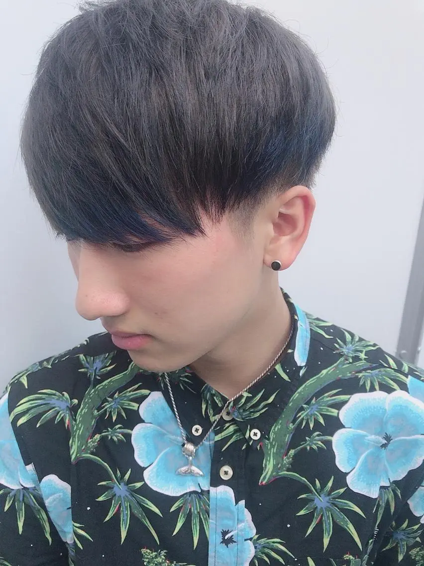 ショート カラー パーマ ヘアアレンジ メンズ メンズインナーカラー インナーカラー ヘアカラー ちこ .のヘアスタイル