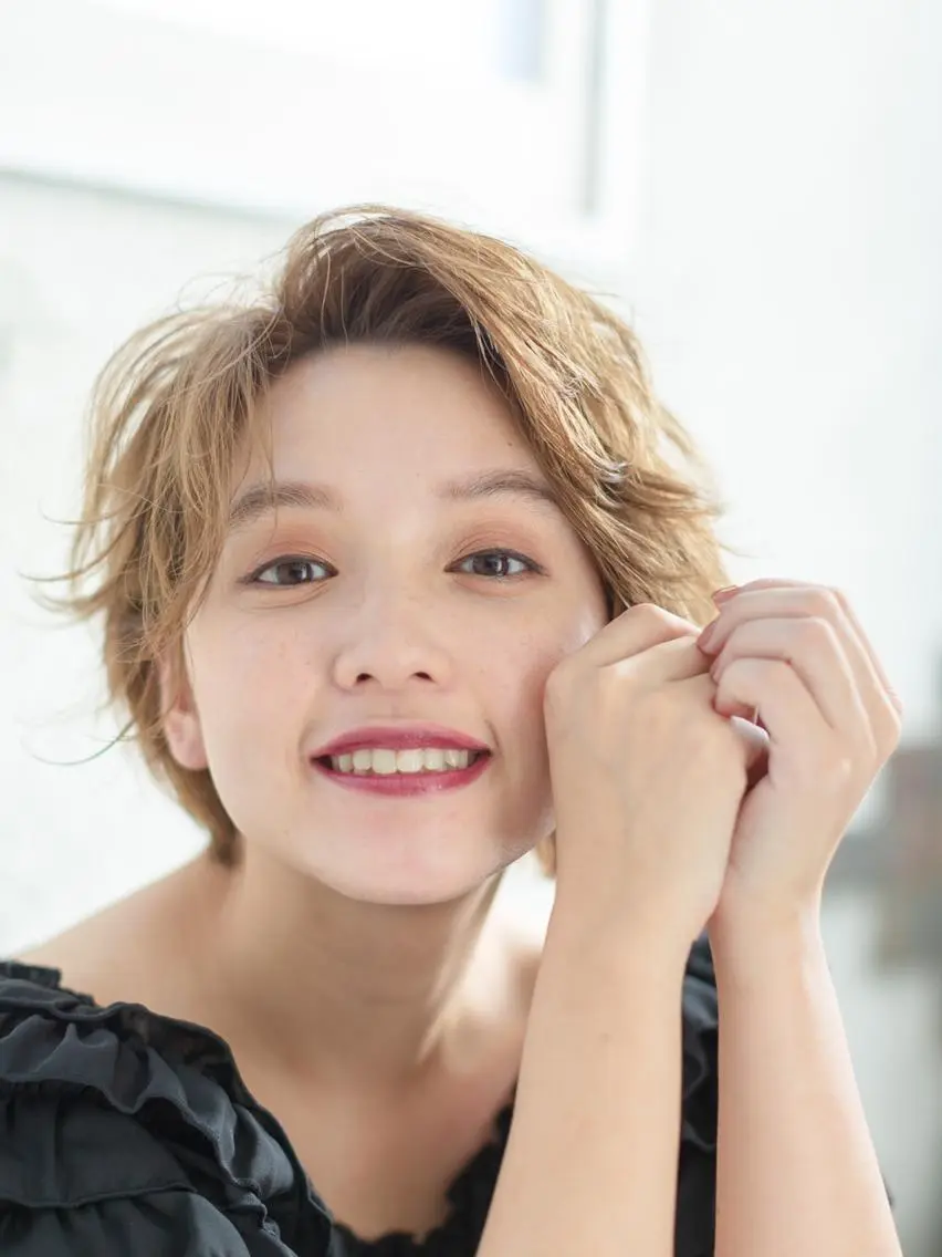 ショート カラー 池袋センターパート No.1 裕大のヘアスタイル