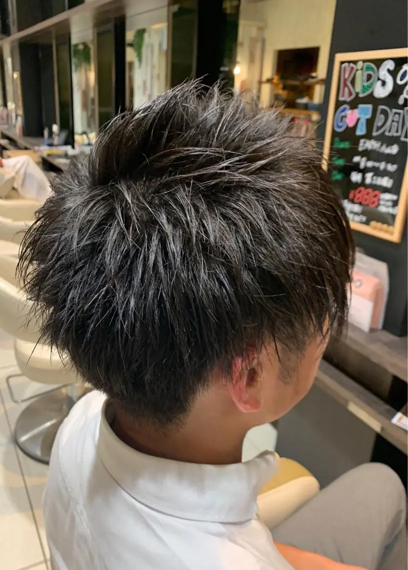 ショート メンズ カット トリートメント 新井啓介 宇都宮美容師のヘアスタイル