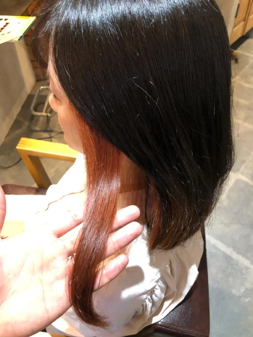 セミロング カラー カット ヘアカラー hair care ACRO店長 谷のヘアスタイル