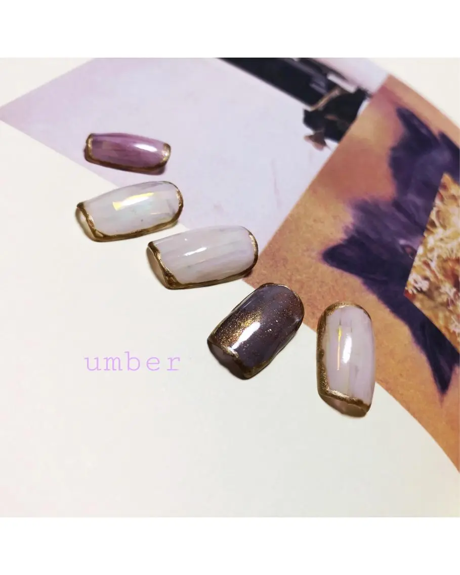 ネイル ハンドネイル umber 三茶1分のネイルデザイン