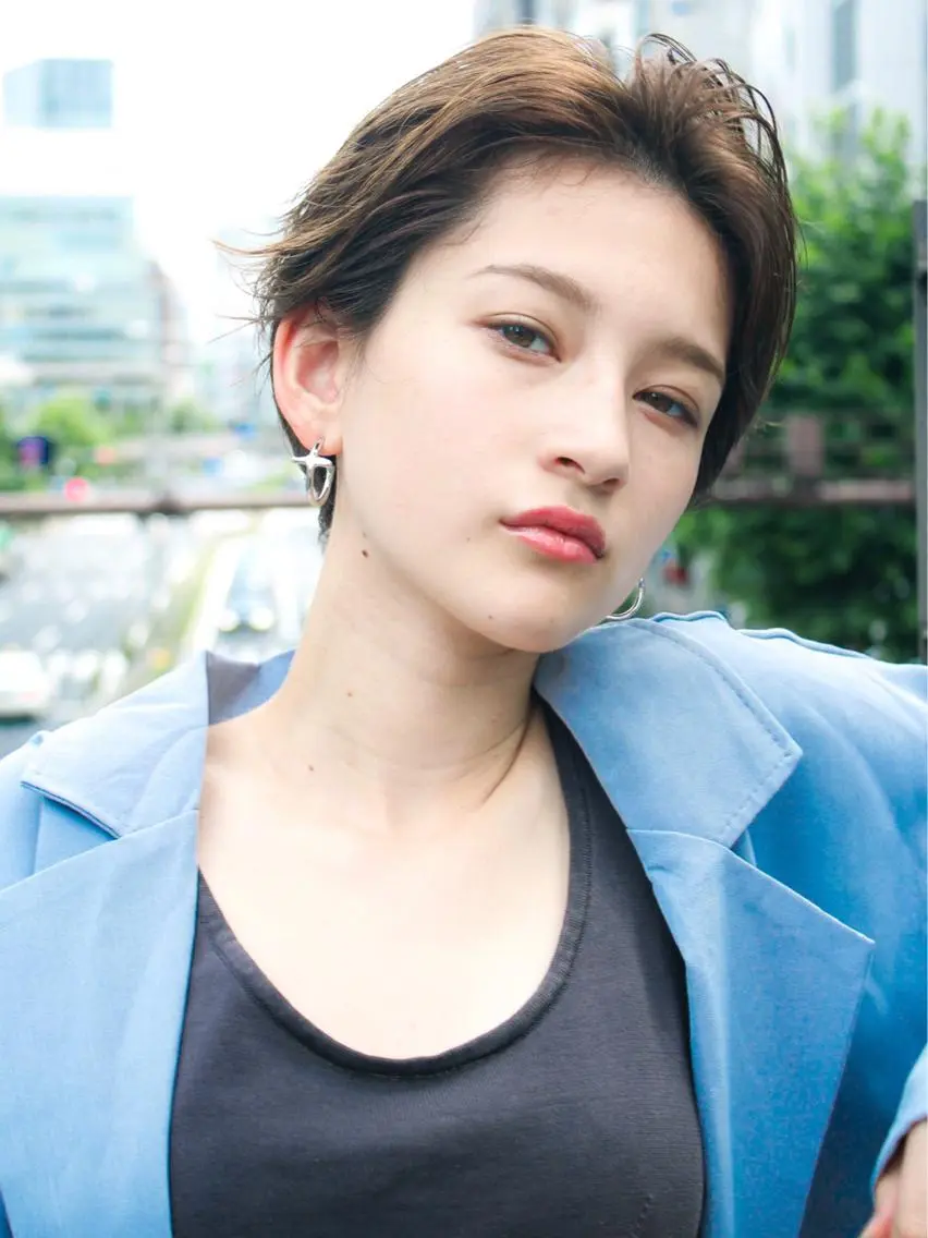 ショート カラー カット ヘアカラー トリートメント 🉐レイヤー/塩見 弘樹🉐渋谷のヘアスタイル