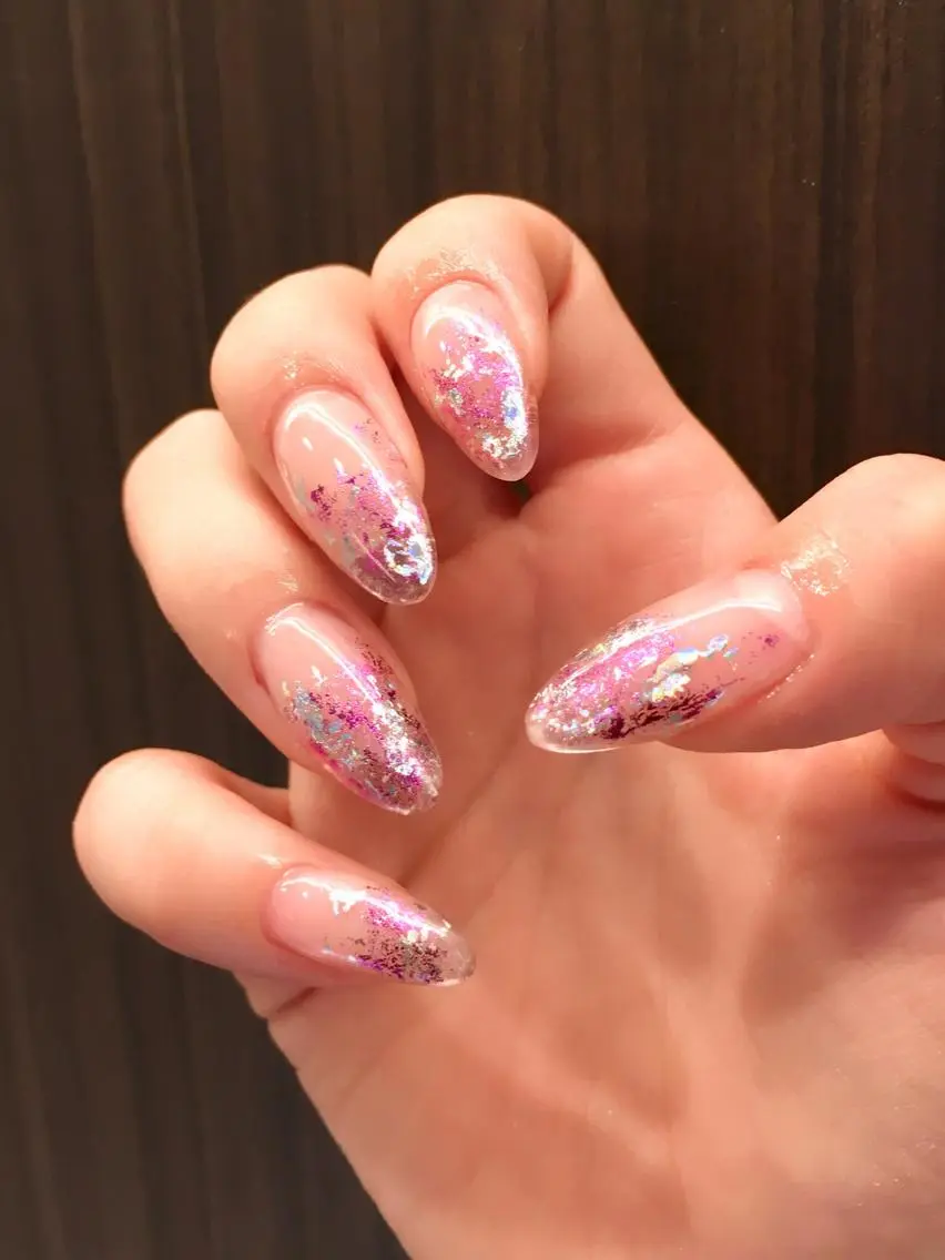 ネイル フットネイル ジェルネイル ミラーネイル パラジェル スカルプネイル clover nailのネイルデザイン