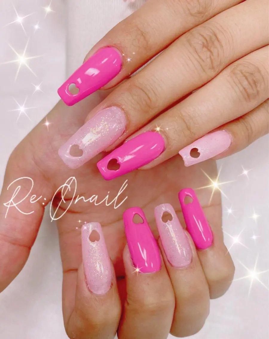 ネイル ハート Re:Ø nail 🩵TSUJIのネイルデザイン