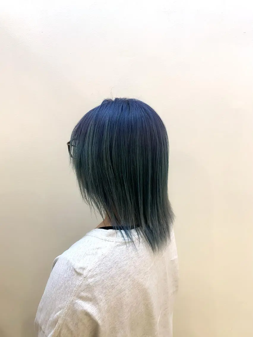 ミディアム カラー ヘアアレンジ グラデーションカラー 〽️magico/ ウルフDaiki〽️のヘアスタイル