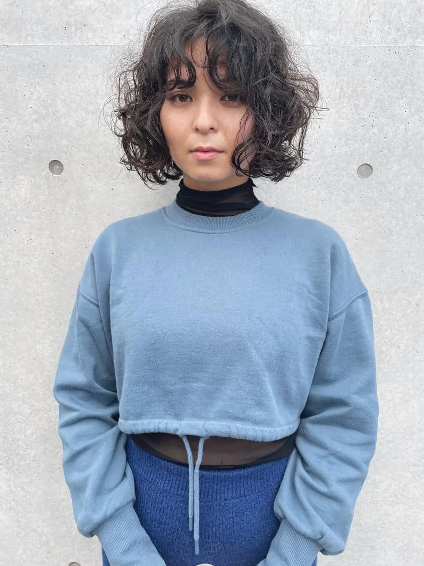 ショート パーマ カット パーマ トリートメント センスをお届けします 大谷将生infpのヘアスタイル