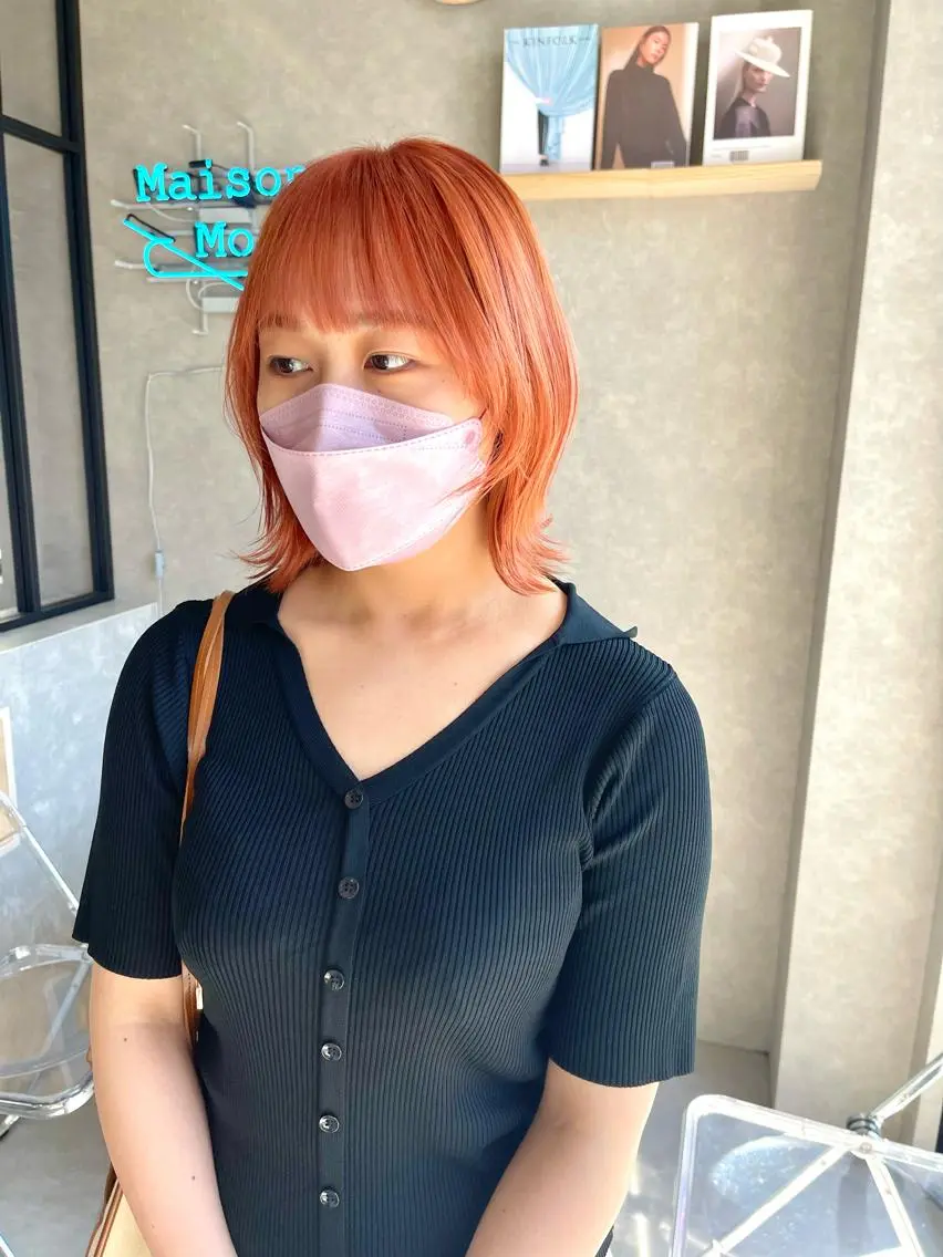 ミディアム カラー 一ノ瀬 暁のヘアスタイル