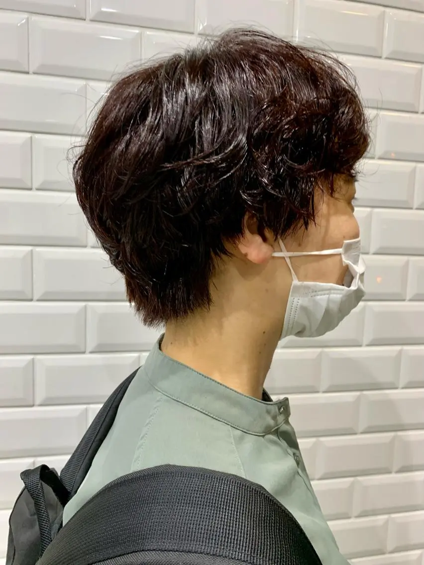 ショート カラー パーマ appiis 柳田葵　横浜のヘアスタイル