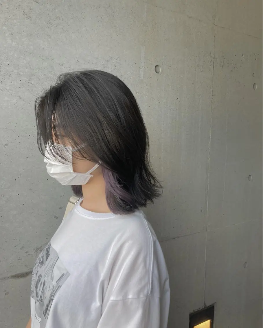 ミディアム カラー カット ヘアカラー トリートメント はまべ です☆のヘアスタイル