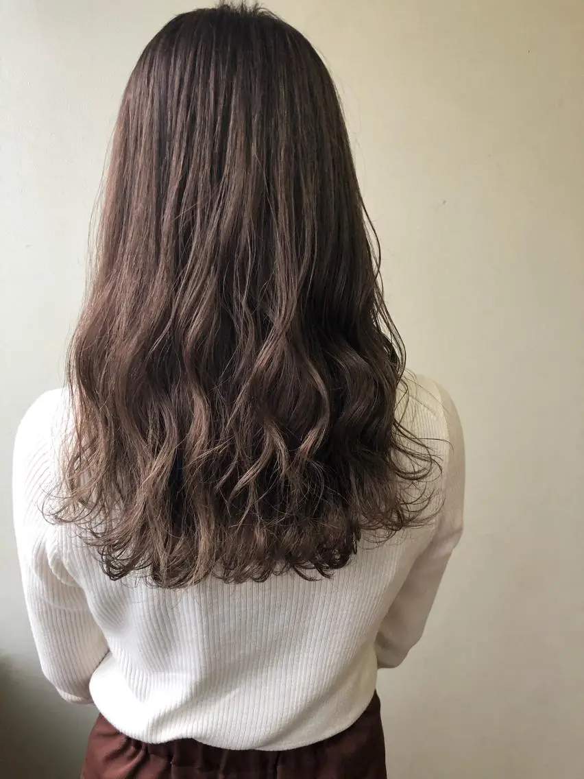 セミロング ヘアカラー トリートメント 🌻韓国風ヘア🌻 ✨🌷ナナコ🌷のヘアスタイル
