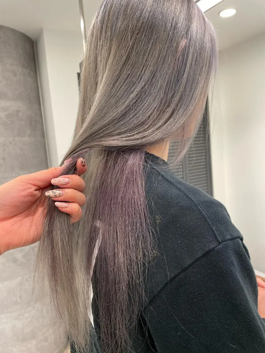 カラー 韓国ハイトーンカラー kana♡のヘアスタイル