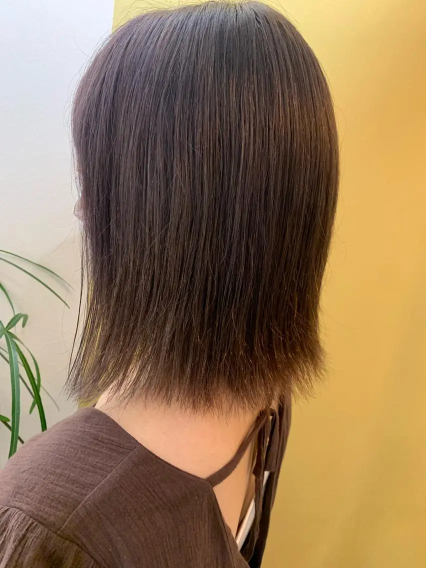 ショート カラー ブリーチ グレージュ ラベンダーカラー ラベンダーグレージュ ラベンダーグレー カット ヘアカラー トリートメント hubhair レイヤー/透明感のヘアスタイル